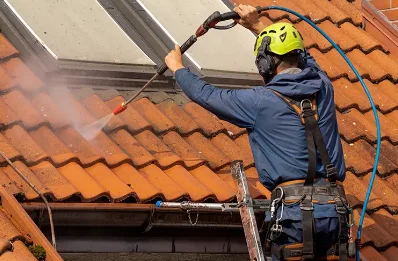 Démoussage et hydrofuge de toiture à Terrats